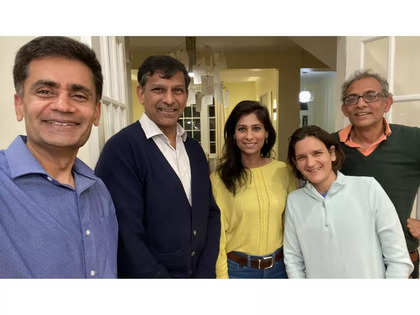 'Serious firecracker brainpower in one room.' Twitter can't handle Gita Gopinath's pre-Diwali party pic with these famous economists