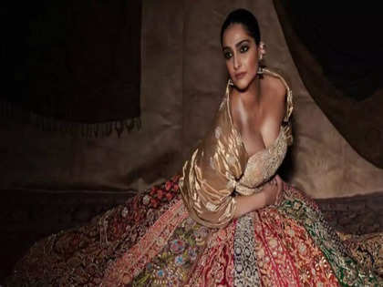 Sonam Kapoor poses inside Anil Kapoor's regal home; fans distracted by her  dress | Bollywood - Hindustan Times