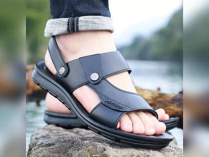 High Heel Genuine Leather Sandals Men Summer Pointed Toe Hollow Out Sandals  Casual Dress Shoes Black Lace Up Footwear 2019 New - AliExpress