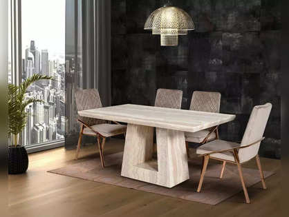 12 Modern Dining Tables to elevate your dining space starting at just Rs.15,000