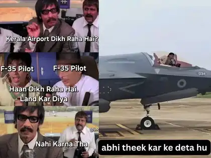 ‘Abhi theek karta hoon’: As most advanced F-35 fighter jet stays grounded in Kerala for 19 days, memers mock US, UK repair efforts