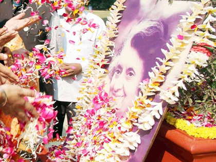 Tributes paid to Indira Gandhi on 32nd death anniversary