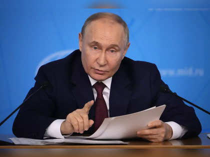 Vladimir Putin says freezing of Russian assets in West is 'theft'