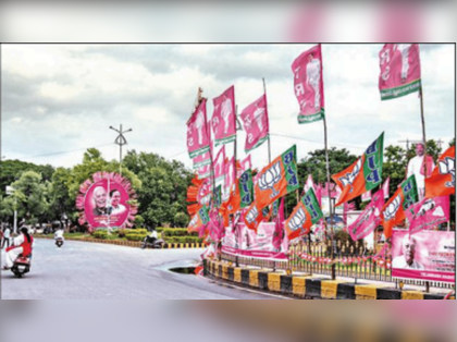 GHMC levies fine on BJP, TRS for unauthorised banners in Hyderabad