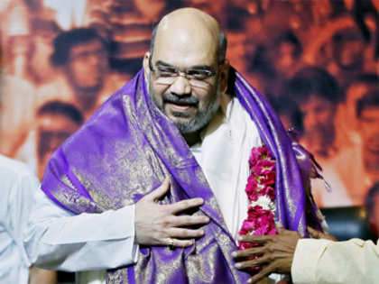 Political bigwigs, corporate czars at engagement of Amit Shah's son