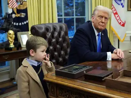 Elon musk son picks his nose: Video: Trump angrily turns away from Musk's  son who picks his nose, netizens say 'he just went down in American  history' - The Economic Times