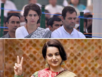 Kangana Ranaut blasts Congress for nepotism, calls Rahul Gandhi, Priyanka Vadra ‘weird nepo babies from Mars’