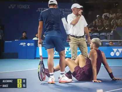 carlos alcaraz: Carlos Alcaraz injury scare: Is he hurt badly or will he be  back? Here's his world ranking, what happened during first-round match  against Sebastian Baez in Japan Open - The