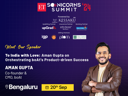 To India with love: boAt founder Aman Gupta to delve deep into product innovation, building a household brand, challenges, and lessons at the ET Soonicorns Summit 2024