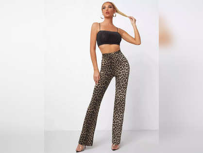 Set Of 2 - Rayon Print Crop Top With Trouser | Street Style Store | SSS