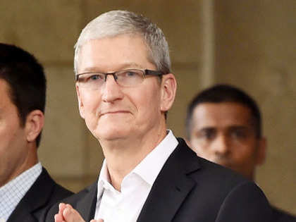 Apple CEO Tim Cook caught on wrong foot over 'fake' cover