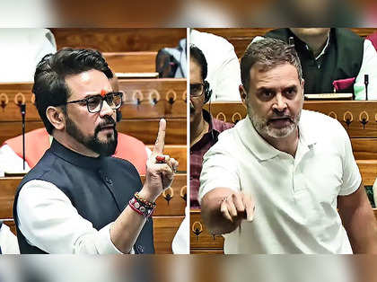 Congress vs BJP in Lok Sabha over Anurag Thakur's caste remark at Rahul Gandhi