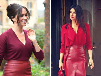 Who did it better, PeeCee or Meghan? Each time the BFF duo stunned in similar outfits