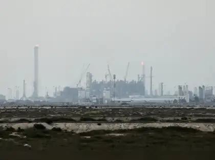 Qatar's LNG facilities, symbolizing the global energy supply infrastructure and its impact on gas transport.