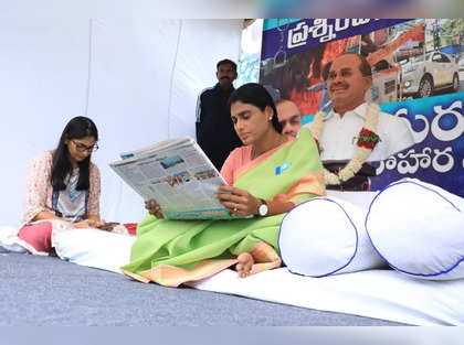 YSRTP president Sharmila continues indefinite fast at Hyderabad residence