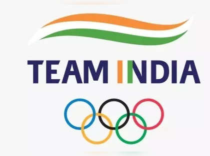 Flag of India with olympic symbol Stock Photo - Alamy