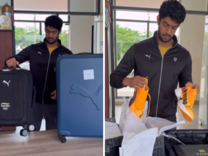 Puma shoes, T-shirts: What's inside Paris Olympics kit? Indian swimmer's unboxing video goes viral