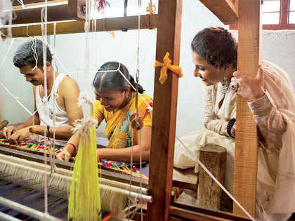 How contemporary designers are bringing back to life hand-woven fabrics like Paithani and Mashru