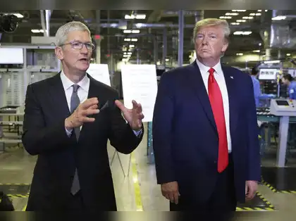 Apple $100B investment drives stock surge: Apple drops $100B US manufacturing bomb—Trump, Cook announce $600B total plan as Wall Street goes wild - The Economic Times