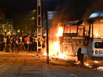 Sri Lankan President blames unidentified 'extremist' group for violent protest in Colombo