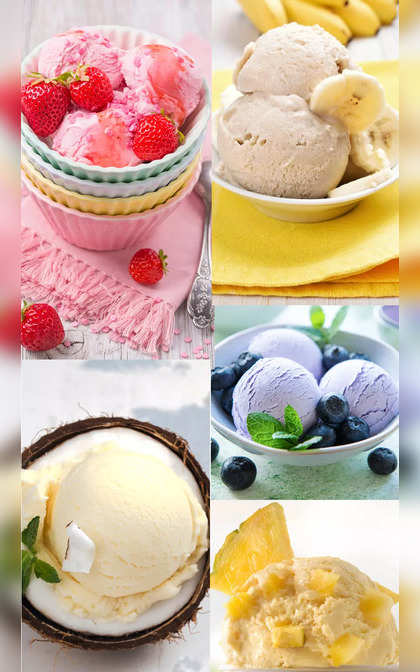 Delicious homemade ice cream: Fruits perfect for your treats