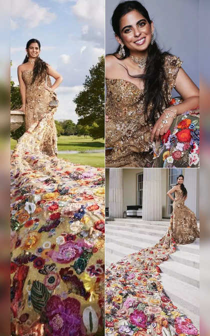 Isha Ambani's Met Gala saree gown took over 10,000 hours to make: Details