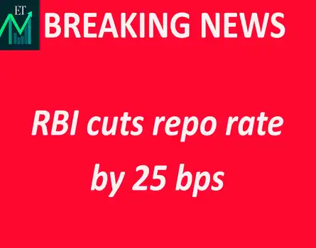 RBI
BITES THE BULLET, CUTS REPO RATE BY 25 BASIS POINTS TO 6%
