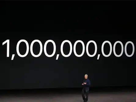#Apple has now sold over 1 billion #iPhones.