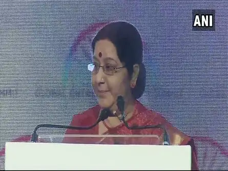 I am 'chinamma' of Telangana, that's why I can say that it is a perfect mix of traditionalism and modernisation: External Affairs Minister Sushma Swaraj