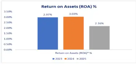 HDB Financial Services IPO Day 2 Live: Performance Through Charts: Reurn on Assets
