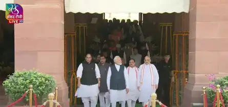 Parliament Special Session News LIVE: Led by PM Modi, several MPs walk from old building to new Parliament complex