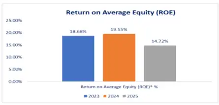 HDB Financial Services IPO Day 2 Live: Performance Through Charts: Return on Average Equity