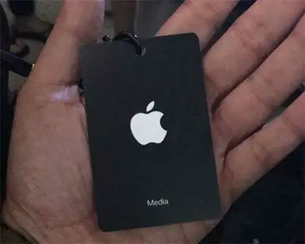 Here's what the media pass looks like for the #iPhone7launch event at the Bill Graham Civic Auditorium in San Francisco