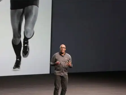 Trevor Edwards, president of Nike is taking the stage