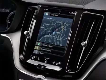 The new Volvo XC60 interior shown with preview of Android-powered Sensus system