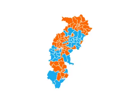 Chhattisgarh Election Result 2023 LIVE:  BJP dominates with 2 seats victory, 54 leading, Congress trails behind with 34 seats in count