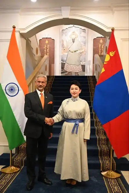 EAM Jaishankar meets Mongolia FM Battsetseg Batmunkh in Ulaanbaatar