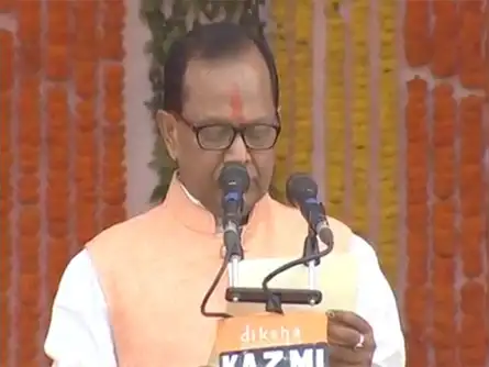 Rajendra Pratap Singh (Moti Singh) takes oath as cabinet minister of Uttar Pradesh government