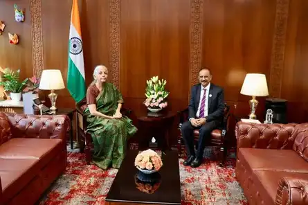 SBI Chairman Challa Sreenivasulu Setty meets finance minister Nirmala Sitharaman