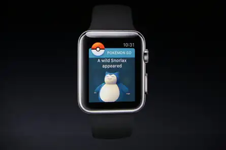 As you approach a #Pokestop, a haptic tap on your wrist will let you know. Swipe it to collect your items, just like in the game.#PokemonGo on #AppleWatch.