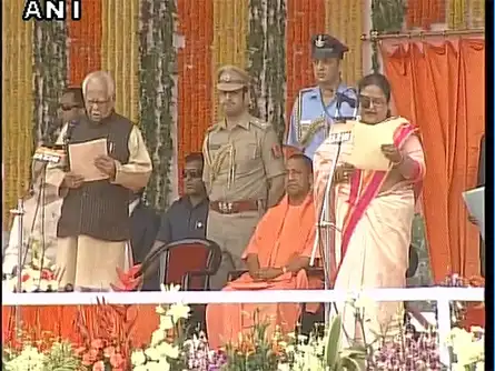 Anupama Jaiswal sworn in as Minister of State (Independent) in Uttar Pradesh Government, oath administered by Governor Ram Naik