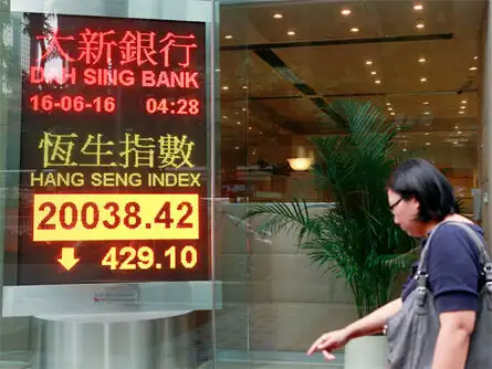 Hong Kong shares plunge on Brexit fears; China stocks slip