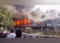 Fire breaks out in four coaches of Taj Express in Delhi:Image