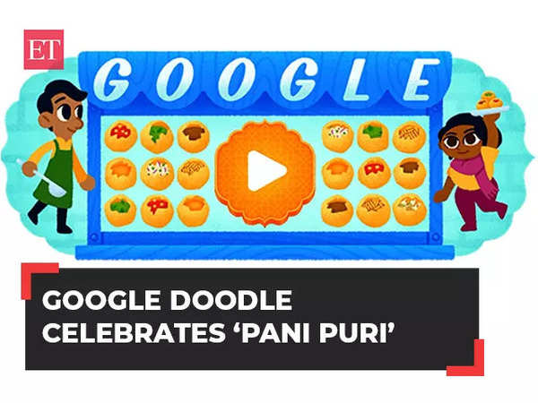 Google Doodle celebrates Pani Puri - Times of India