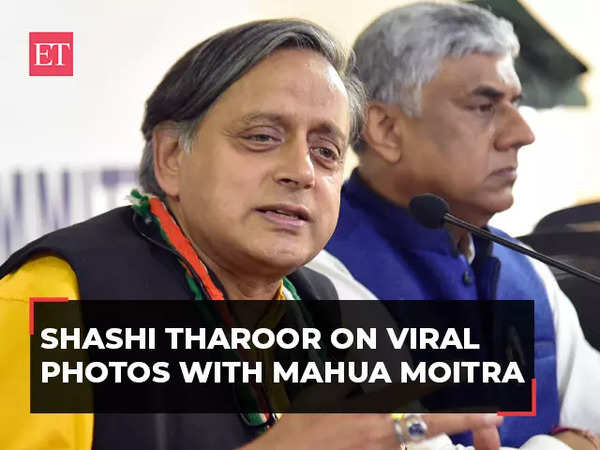 Mahua Moitra & Shashi Tharoor's Dinner Pictures Go Viral