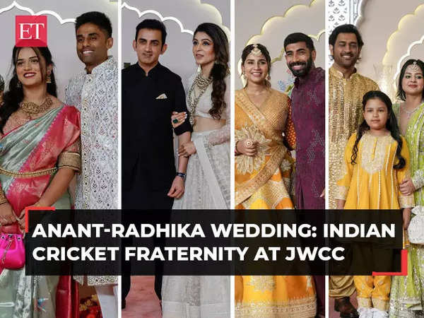 Anant-Radhika wedding: Indian cricket fraternity arrive in style at Jio World Convention Centre – The Economic Times Video