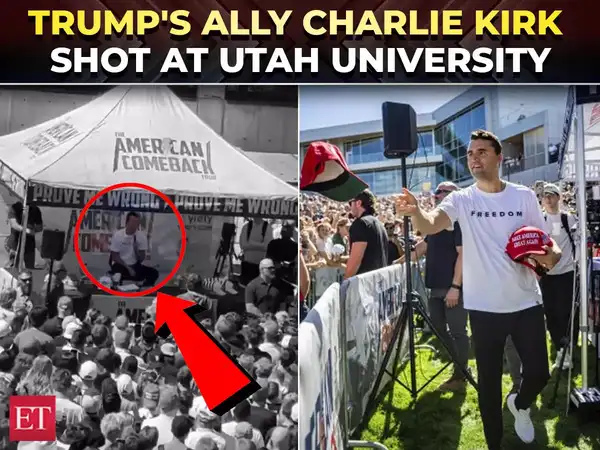 Charlie Kirk, Trump ally & Conservative figure, shot at Utah college; suspect in custody; MAGA prays - The Economic Times Video | ET Now