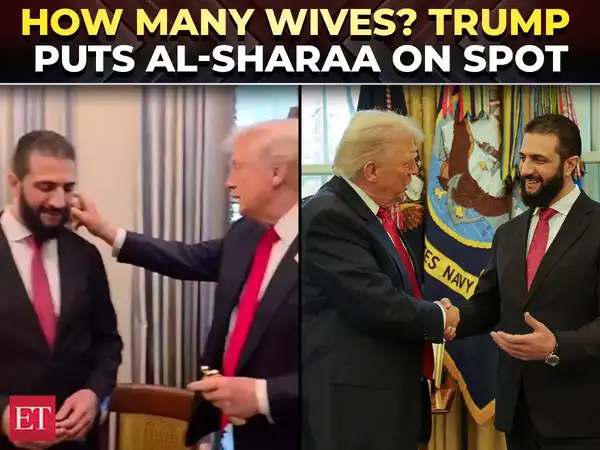 How many wives…': Trump asks Syrian Prez Al-Sharaa point-blank in White  House; video goes viral - The Economic Times Video | ET Now