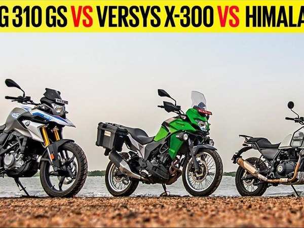 Autocar Show Bmw G 310 Gs Vs Kawasaki Versys X 300 Vs Royal Enfield Himalayan Comparison Review The Economic Times Video Et Now