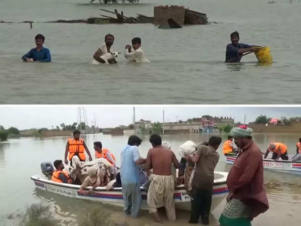 pakistan evacuated: Watch: Flood-hit Punjab village in Pakistan evacuated -  The Economic Times Video | ET Now